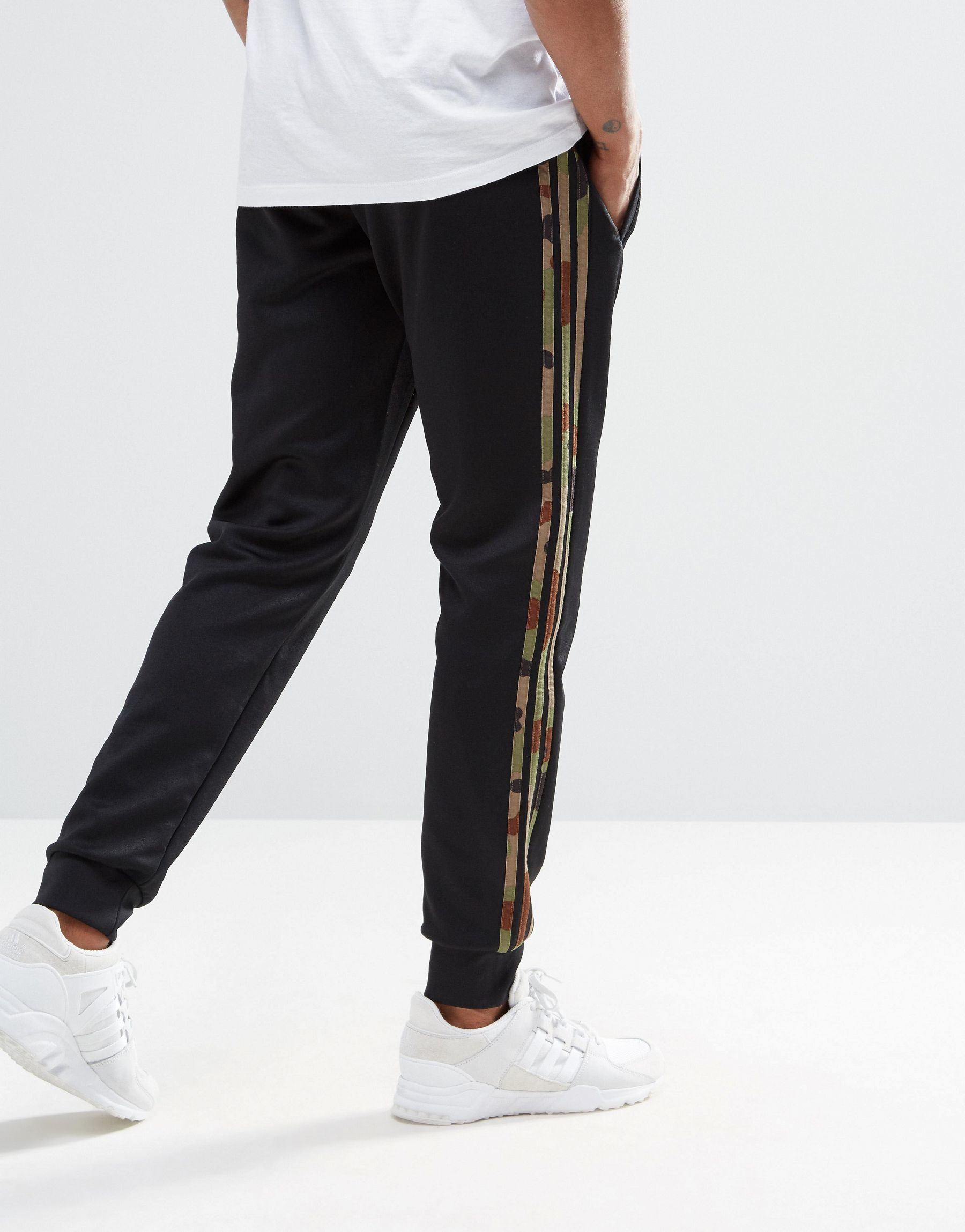 black cotton joggers mens