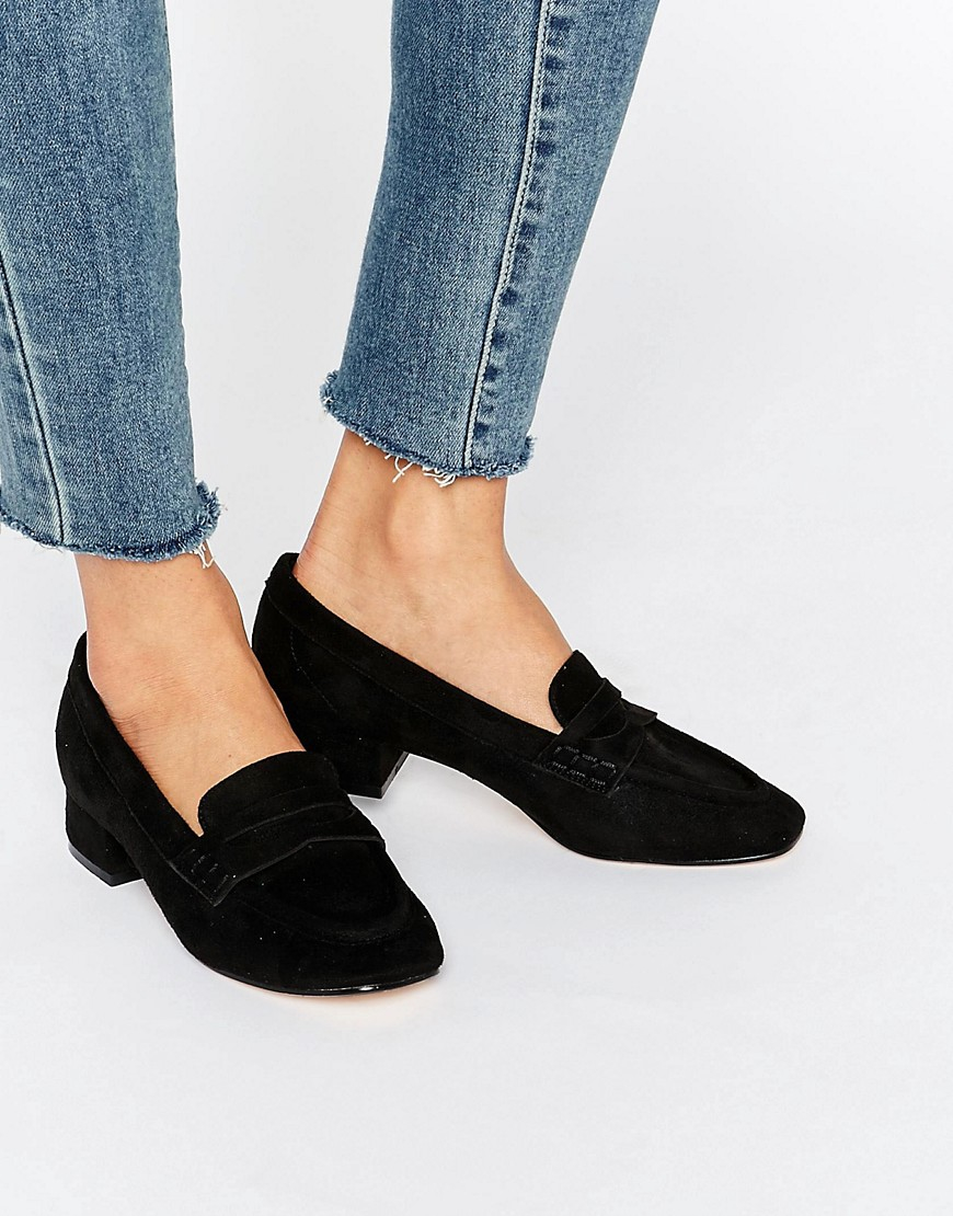 Lyst - Truffle Collection Truffle Low Heel Soft Loafer in Black