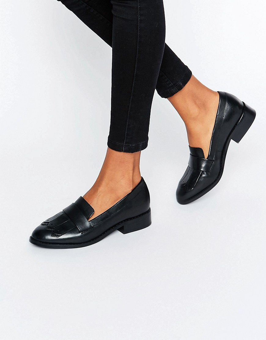 Lyst - Aldo Mairi Fringe Leather Loafers in Black
