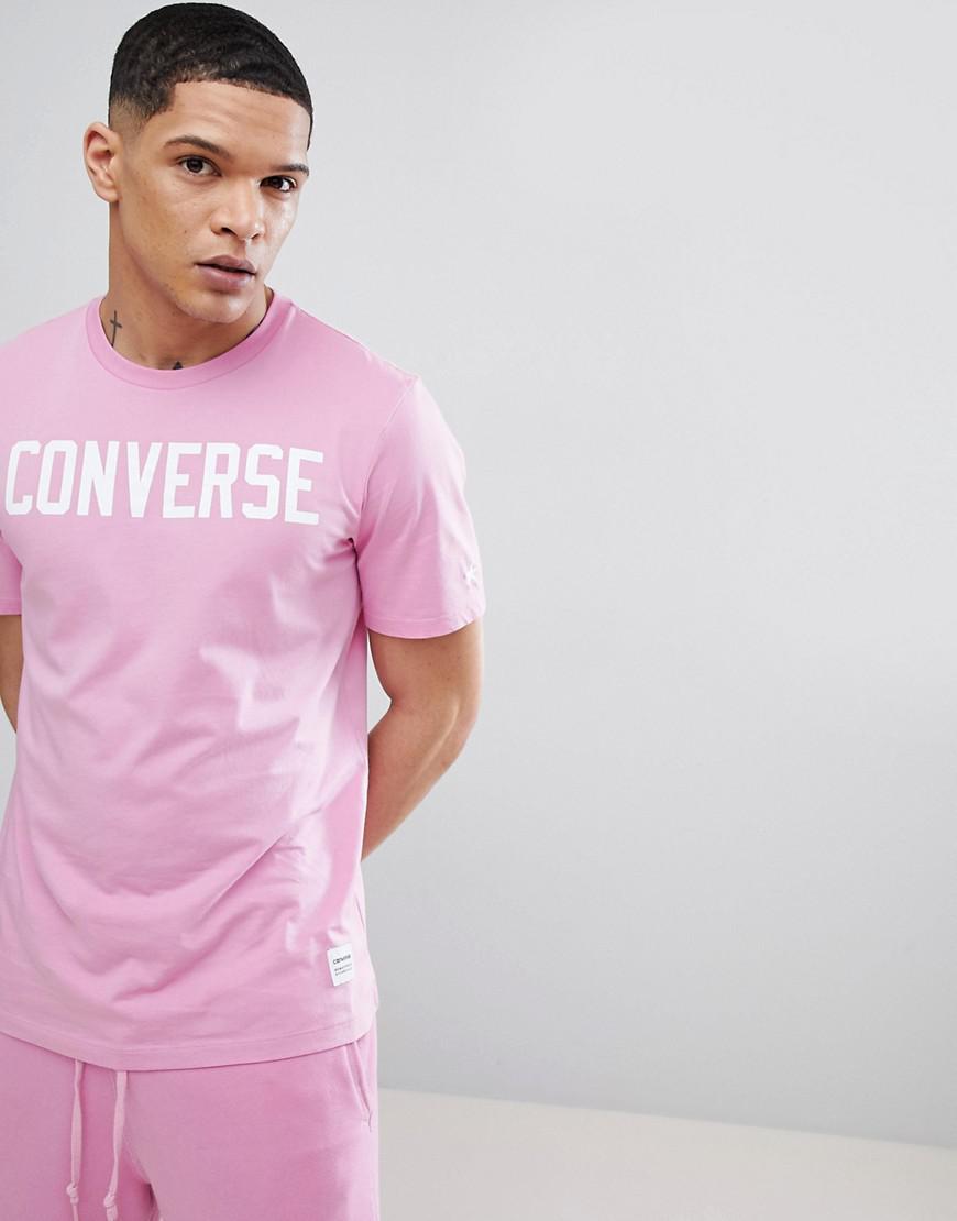 Lyst - Converse Essentials Graphic Tee In Pink 10005814-a05 in Pink ... View fullscreen