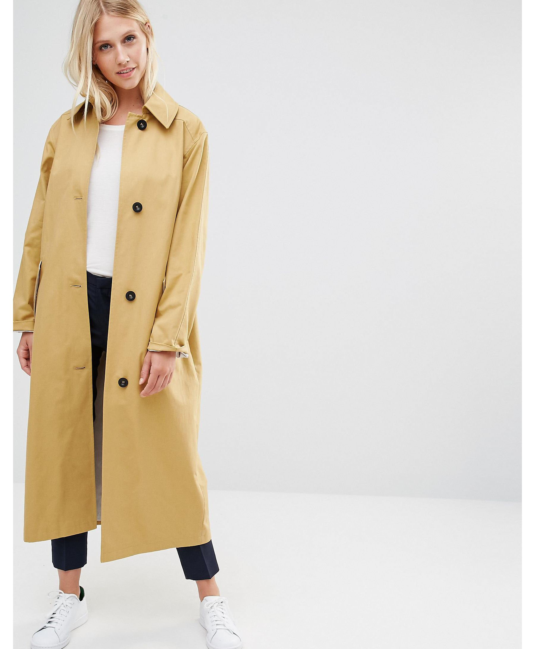 Cooper & Stollbrand Wool Oversized Relaxed Fit Duster Coat ...