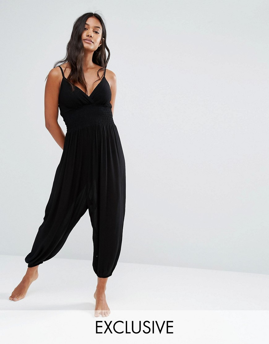 Akasa Beach Jumpsuit in Black | Lyst