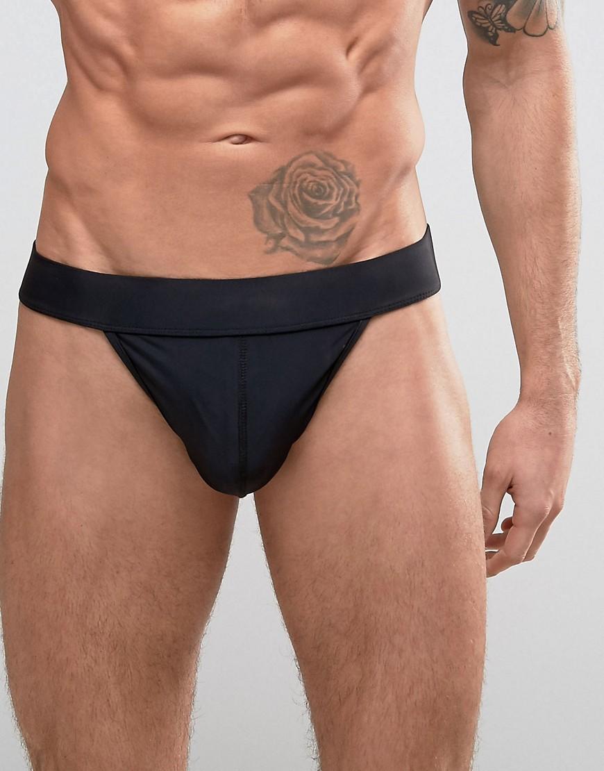 Lyst ASOS Swim Tanga Brief In Black in Black for Men