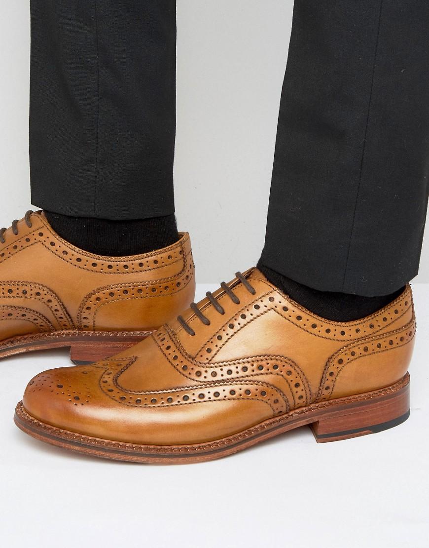 Lyst - Grenson Stanley Oxford Brogues in Brown for Men