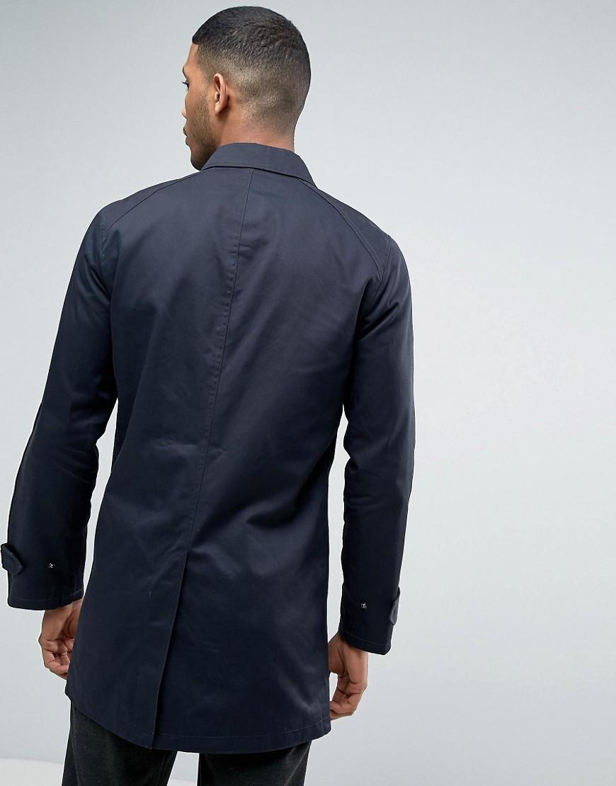 Lyst - Only & sons Trench In Navy in Blue for Men