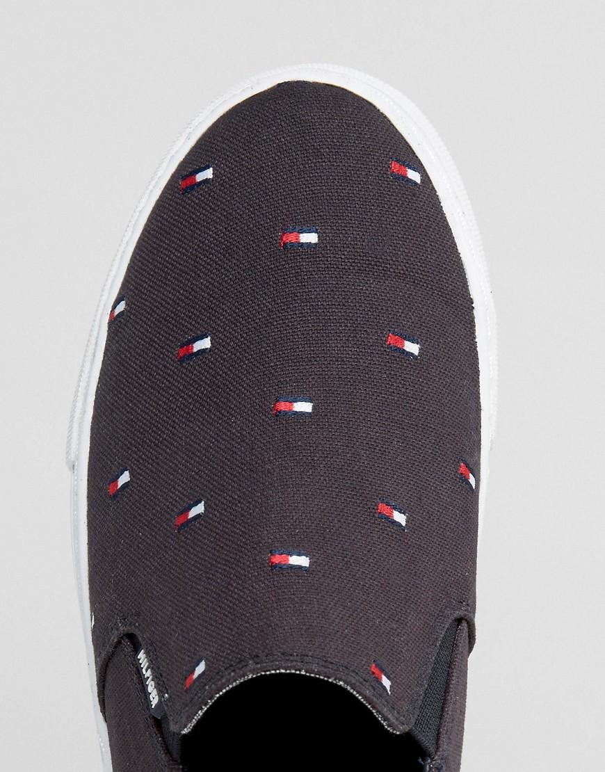 Lyst - Tommy Hilfiger Jay Flag Slip On Plimsolls in Blue for Men