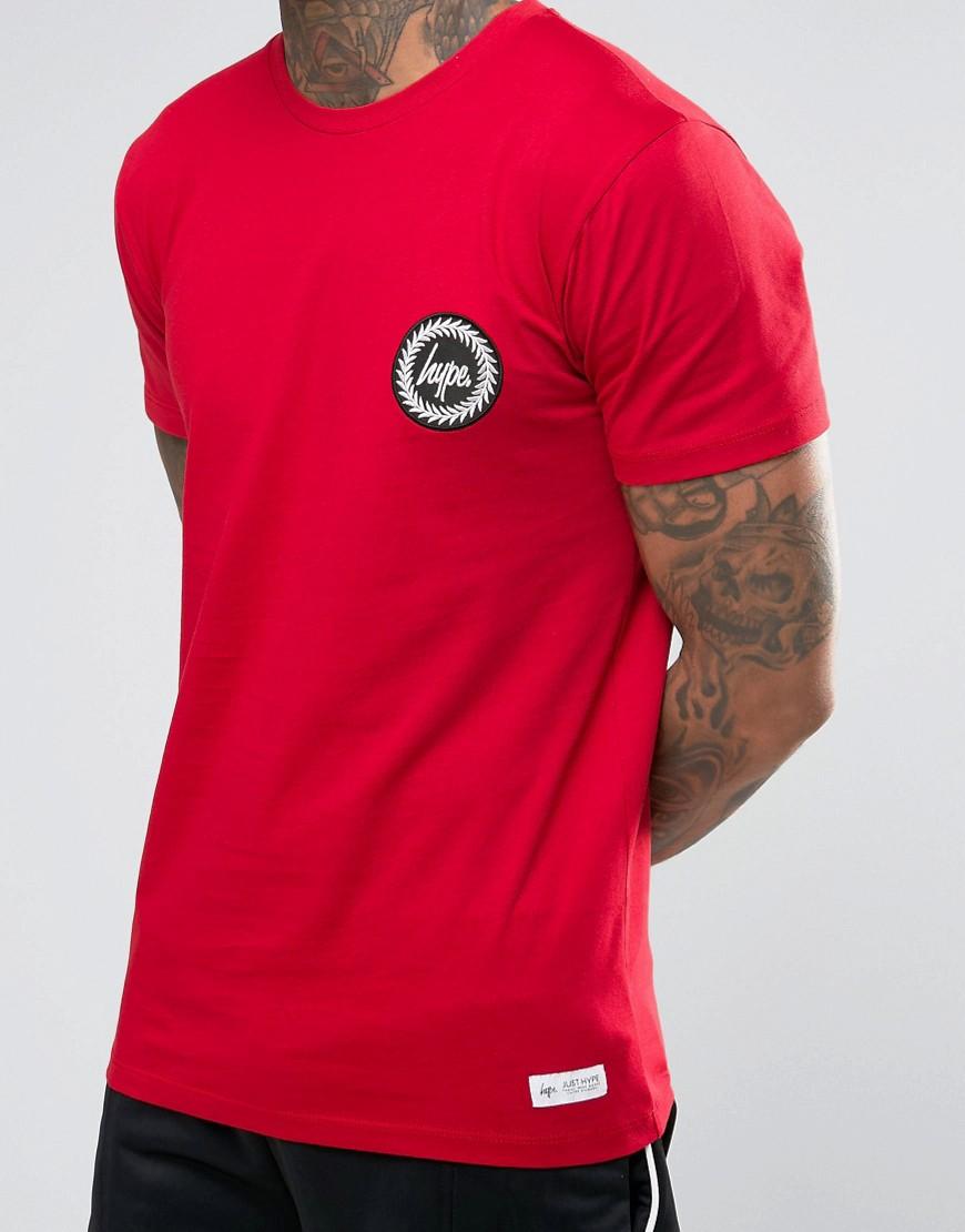 Lyst Hype Tshirt With Crest Logo in Red for Men