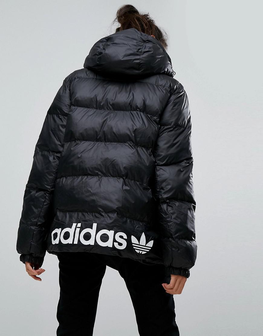 Lyst - adidas Originals Originals Oversized Padded Jacket With Hood in ...