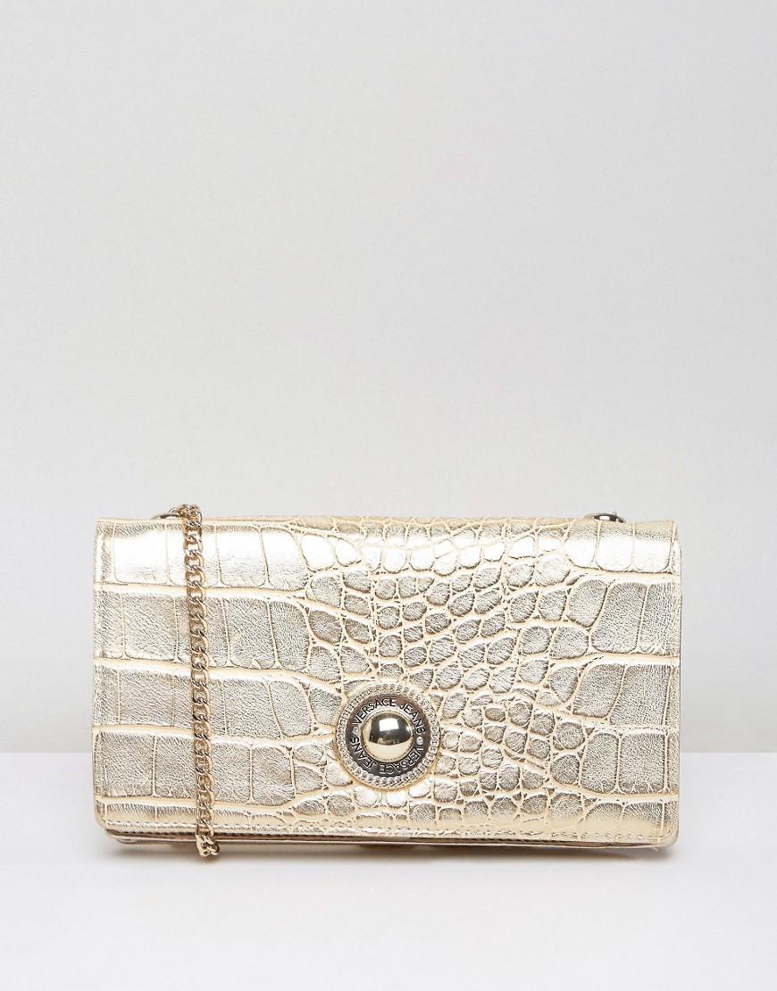 Versace Metallic Croc Sted Hitbag lyst versace moc croc going out purse cross Versace Metallic Croc Sted Hitbag lyst versace moc croc going out purse cross