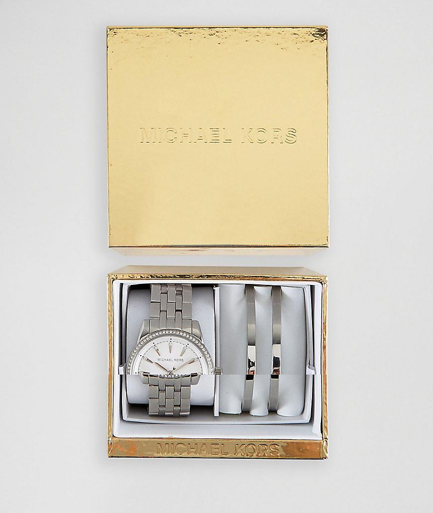 mk watch and bangle set