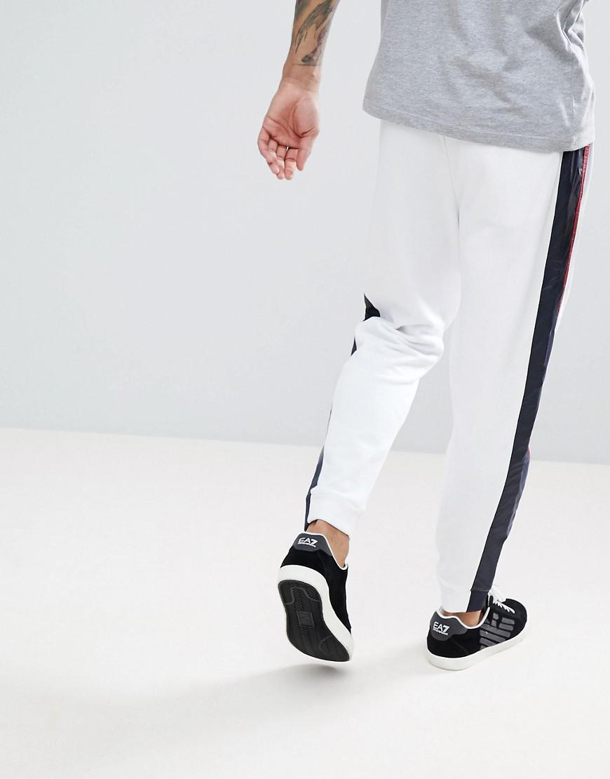 Armani En Nylon Côté Lyst Sur Pantalon De Avec Jogging Rayures Le CordxBeW
