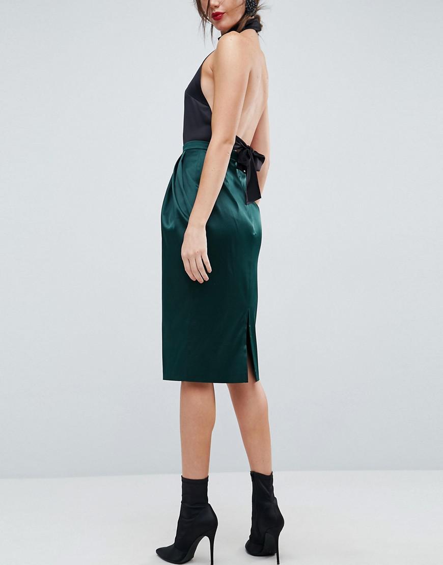 satin tulip skirt