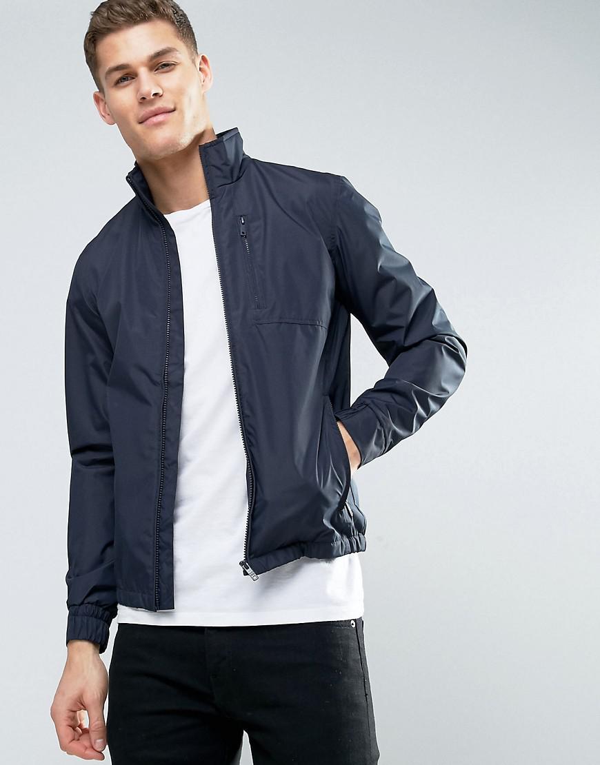 Download Jack & Jones Premium Harrington Jacket in Blue for Men - Lyst