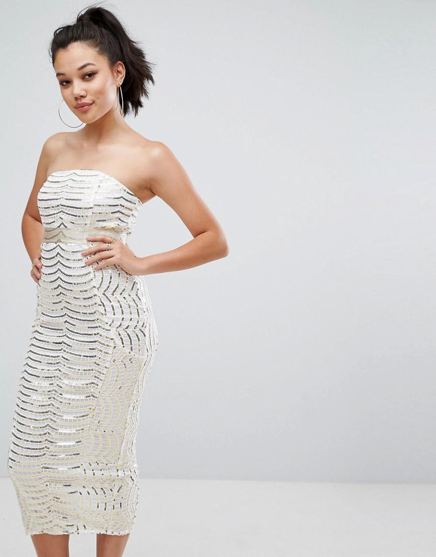 pretty little thing white lace dress