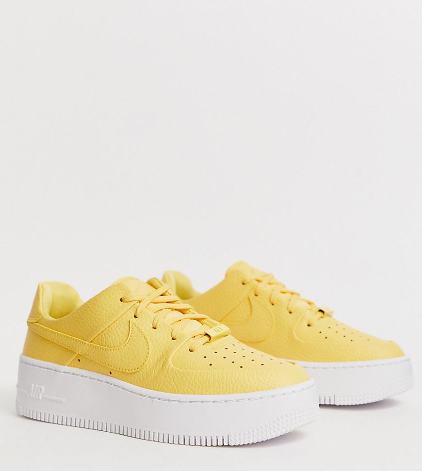 Nike Yellow Air Force 1 Sage Low Sneakers in Yellow - Lyst