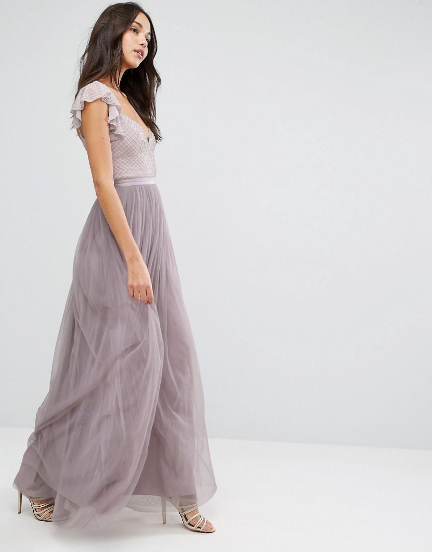 needle and thread floral swan gown