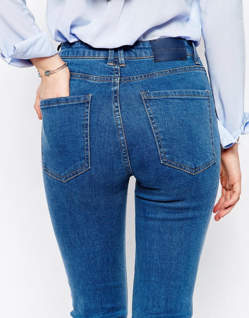 pull&bear 90's baggy jeans in blue