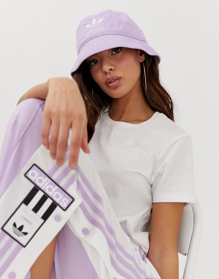 adidas Originals Bucket Hat In Lilac in Purple Lyst adidas Originals Bucket Hat In Lilac in Purple Lyst