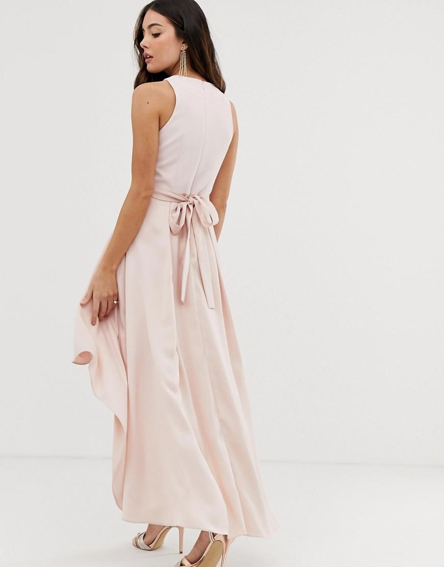 Coast April Trim Belt High-low Maxi Dress in Pink - Lyst
