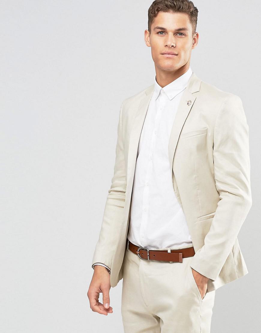Mens Linen Suits Asos : ASOS Wedding Slim Suit Jacket In Navy Silk ...