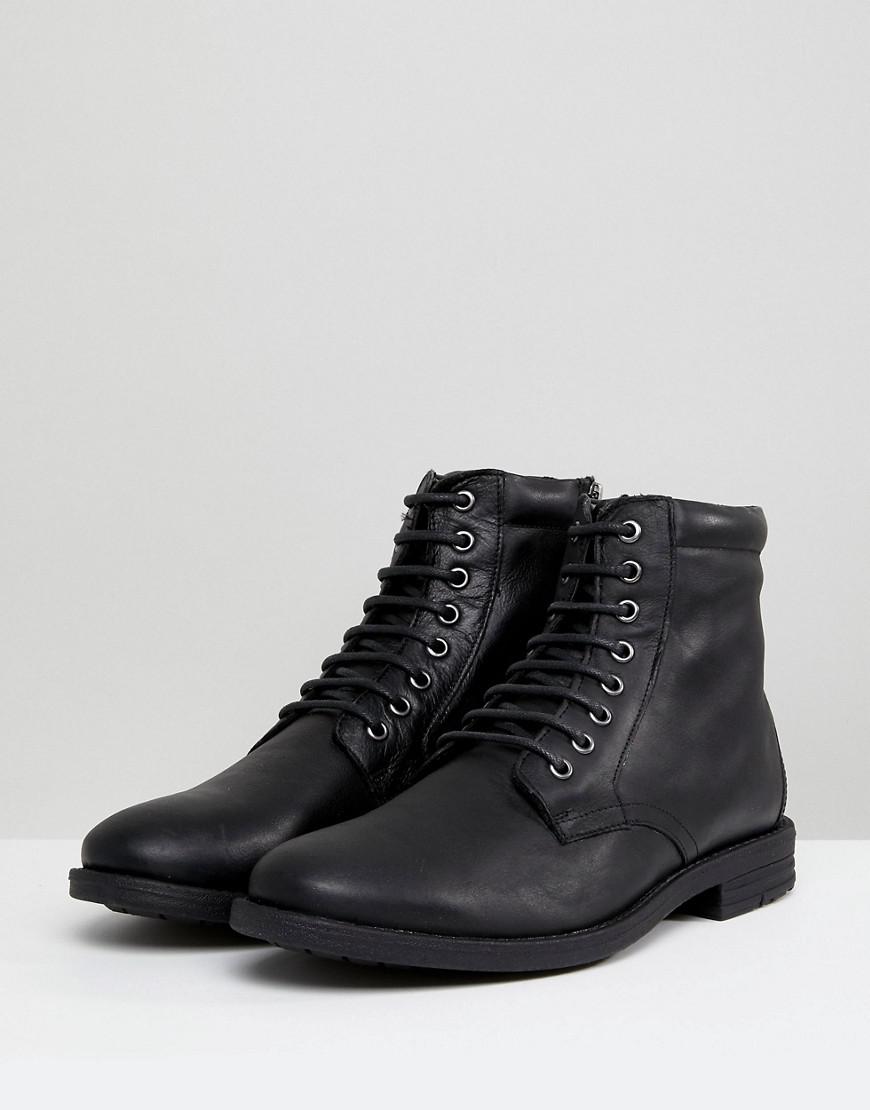 KG by Kurt Geiger Kg By Kurt Geiger Military Lace Up Boots Black for ...