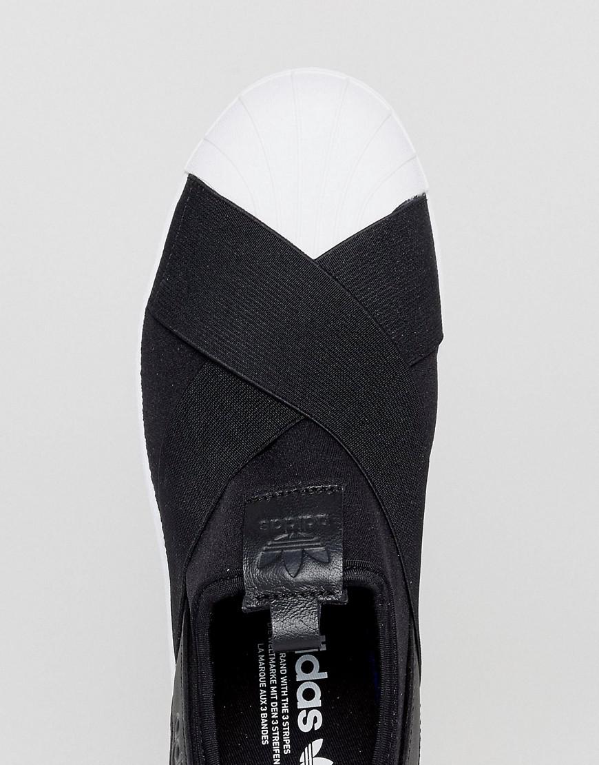 adidas superstar slip on black australia