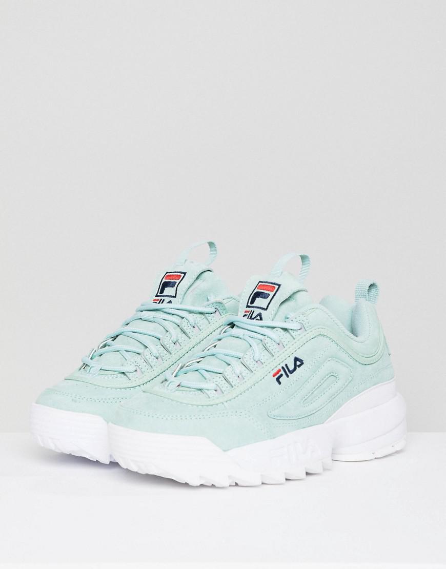 Lyst Fila Premium Disruptor Trainers In Mint in Green