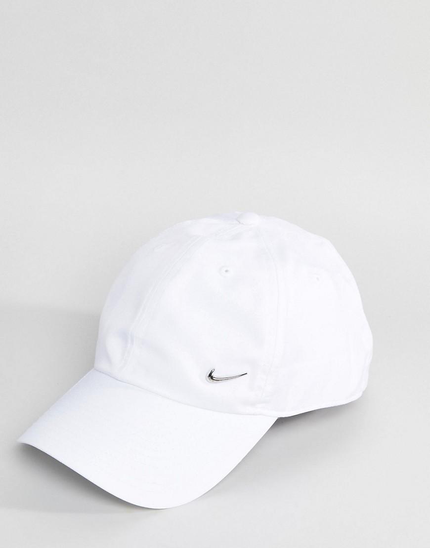 Nike Metal Swoosh Cap In White 943092-100 in White for Men - Lyst