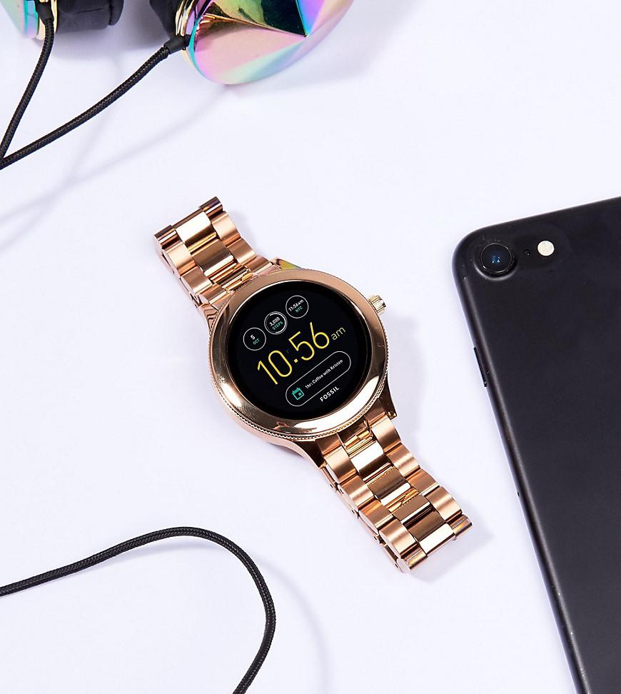 mens gold fossil smartwatch