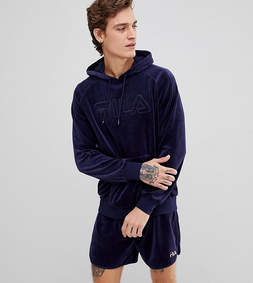 blue fila hoodie