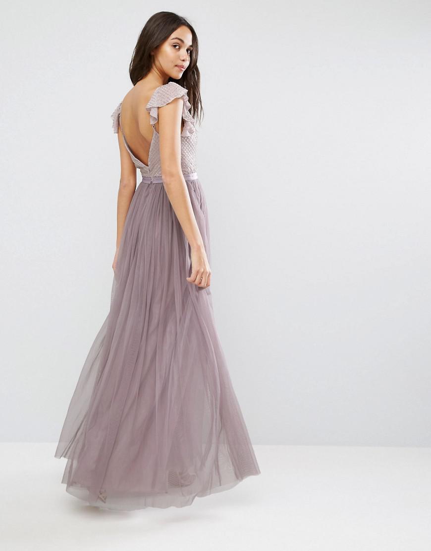 needle and thread floral swan gown