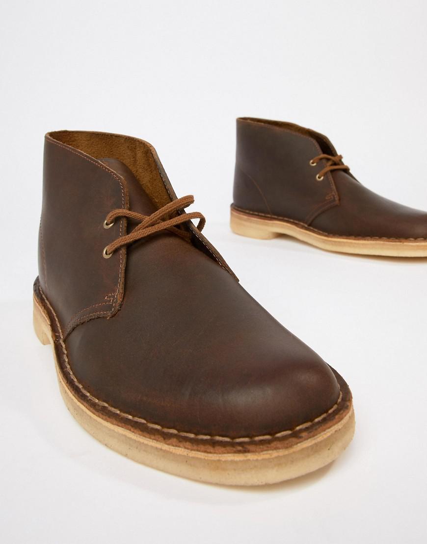 Lyst - Clarks Desert Boots In Beeswax Leather in Brown for Men