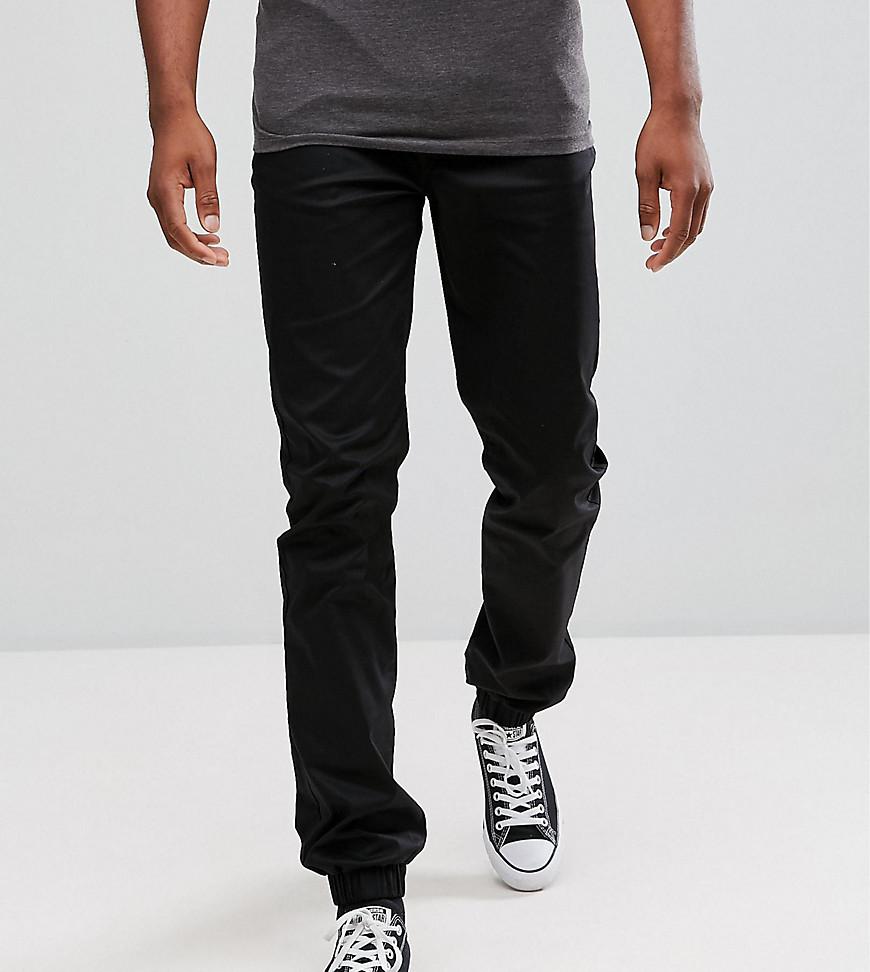 black joggers slim