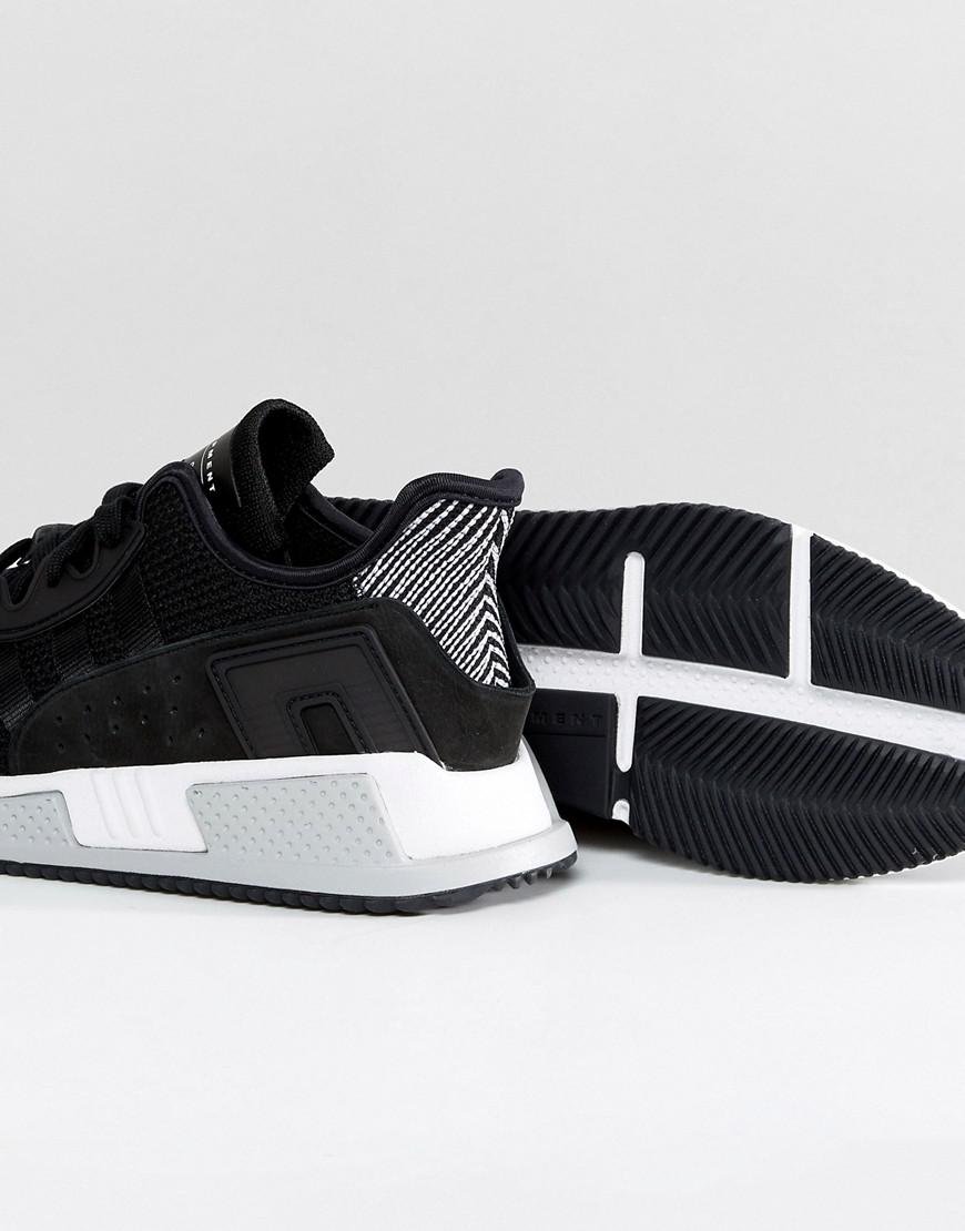 adidas black leather trainers mens