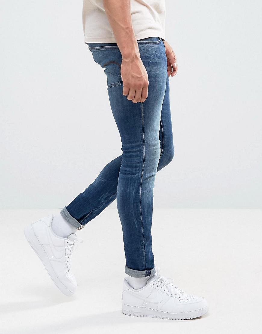 Slim 3301 Jeans G Indigo Star Super Raw Deconstructed Medium Lyst wknOP8X0