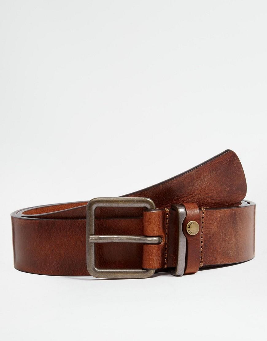 Ted Baker Katchup Leather Belt in Brown for Men - Lyst