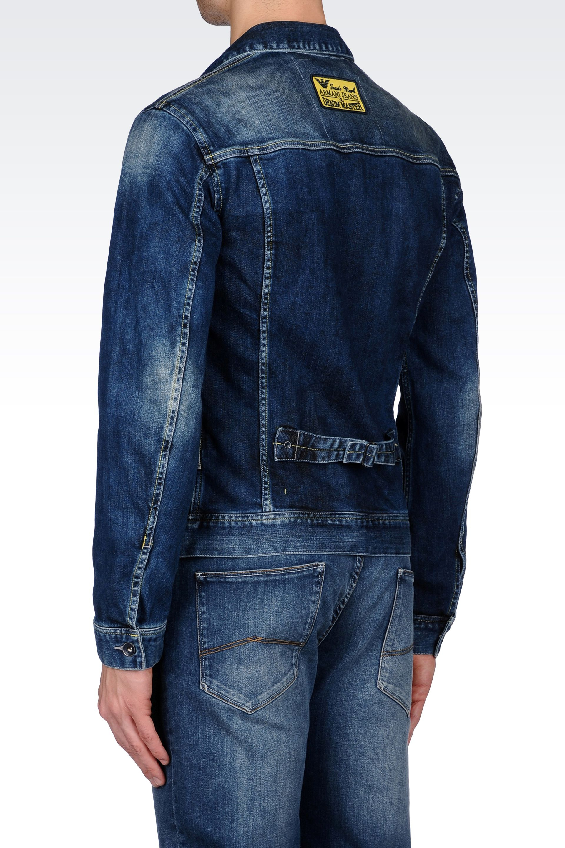 armani denim shirts