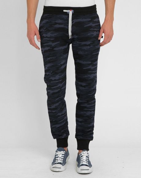 Sweet Pants Blue Camouflage Slim-fit Joggers in Blue for Men | Lyst