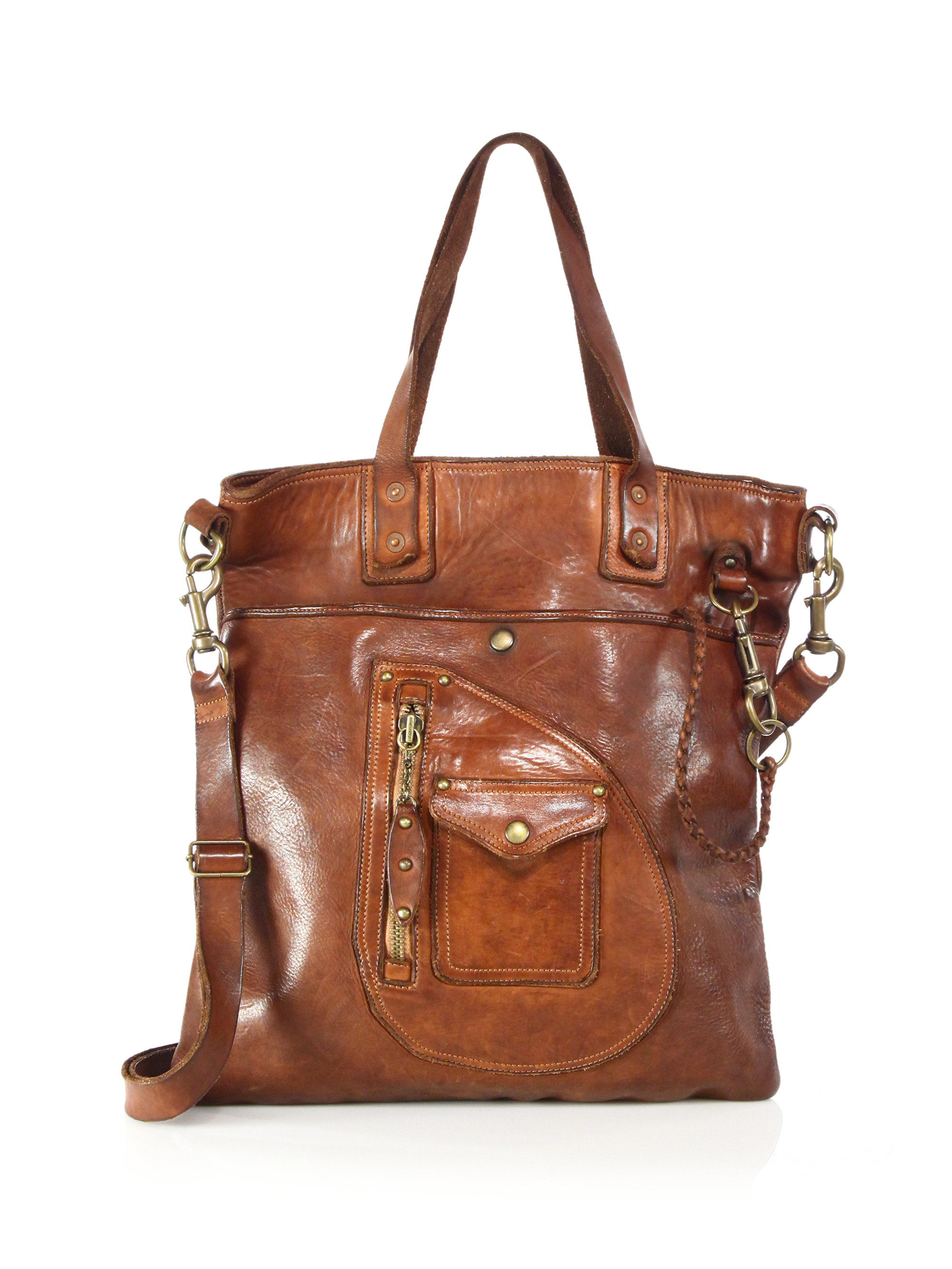 Lyst - Polo Ralph Lauren Leather Tote in Brown for Men