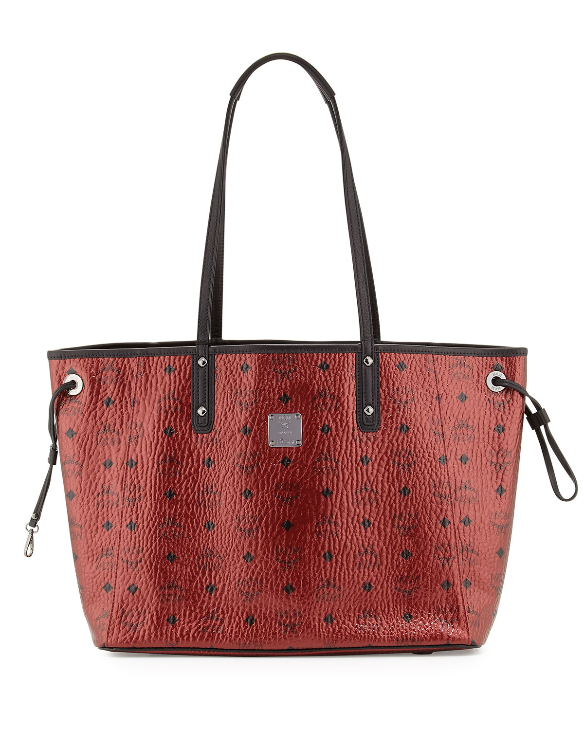 Lyst - Mcm Shopper Project Visetos Reversible Tote Bag in Red