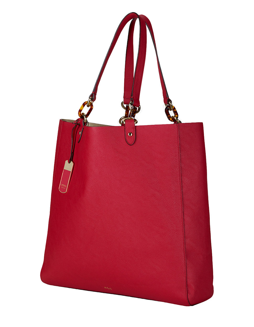 Lauren By Ralph Lauren Bembridge Tote Bag in Red | Lyst