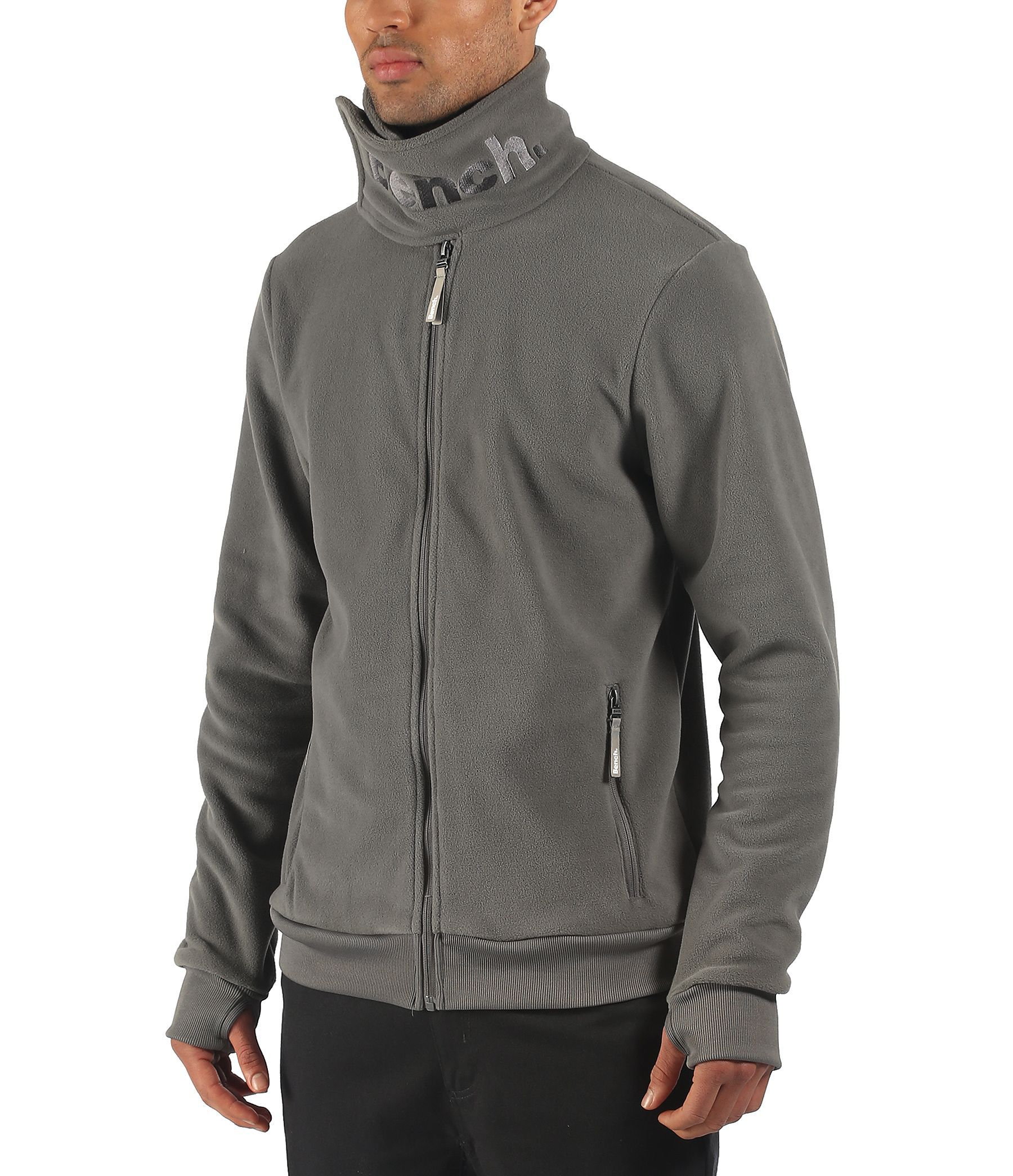 Bench Core Funnel Neck Fleece in Gray for Men | Lyst