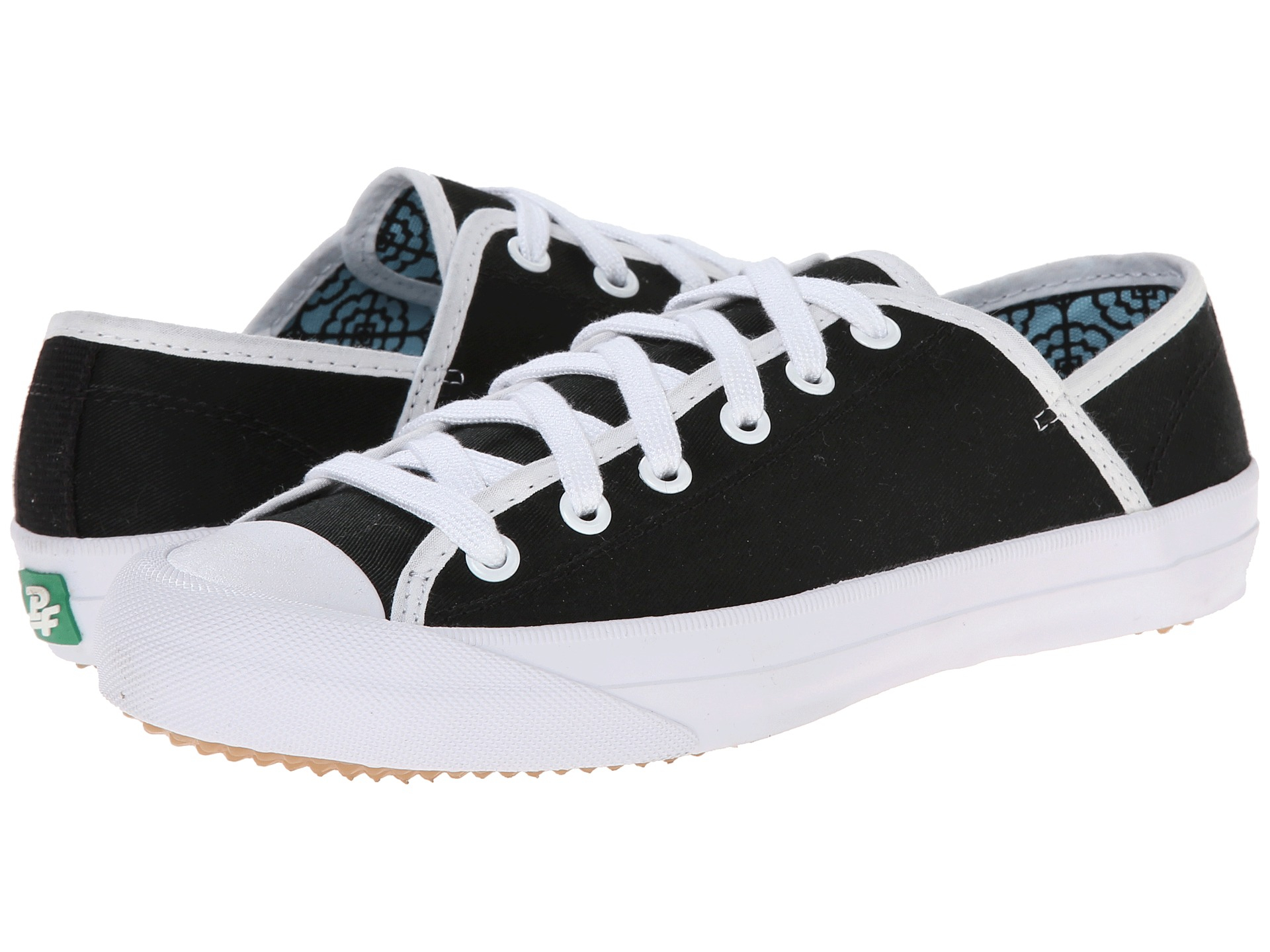 pf flyers black and white