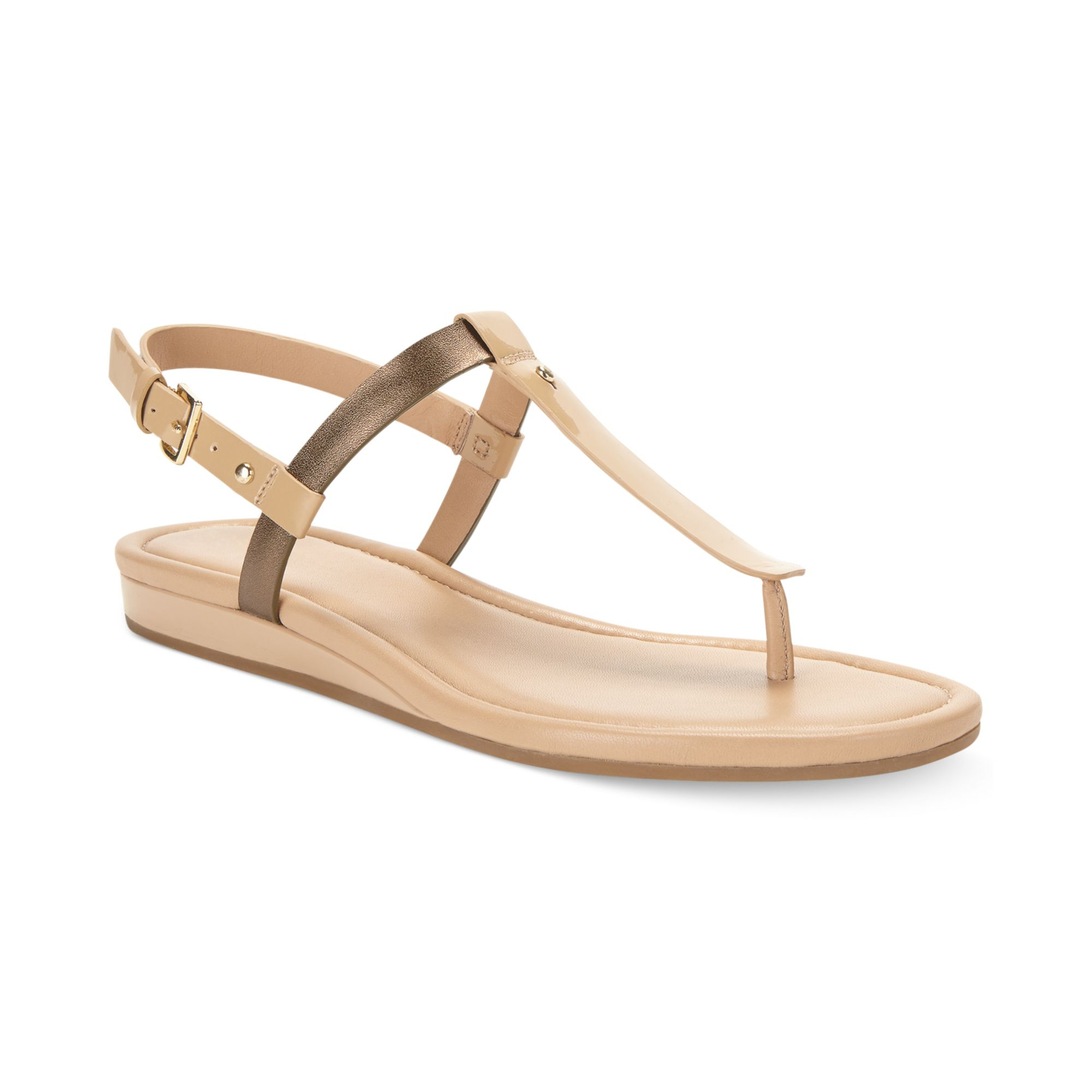 Cole haan Womens Boardwalk Thong Sandals in Metallic Lyst