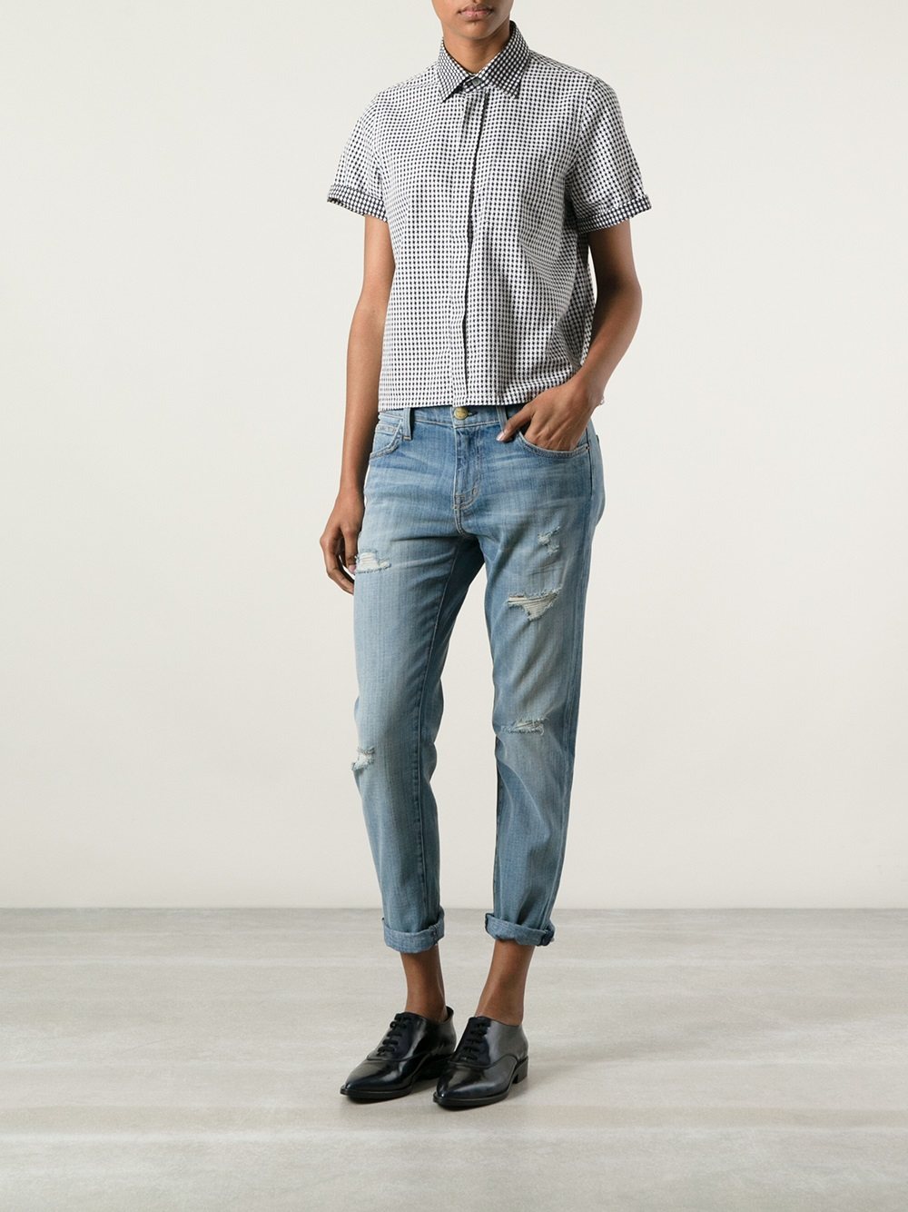 boyfriend cropped jeans