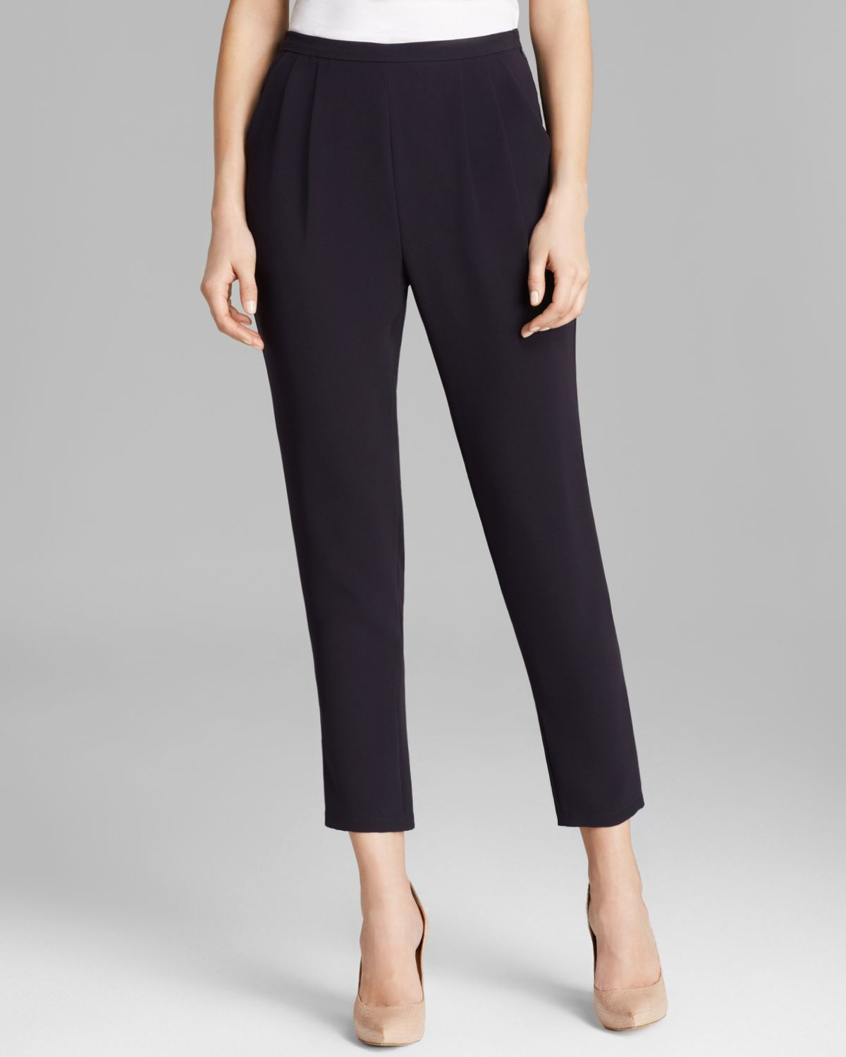 Max Mara Pants Vanna Cady Pleated Slim in Blue (Ultramarine) | Lyst