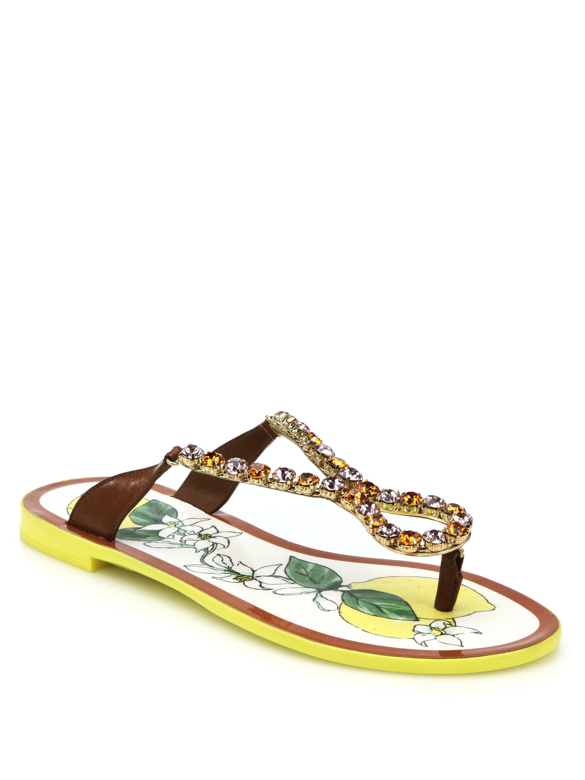 flat leather thong sandals
