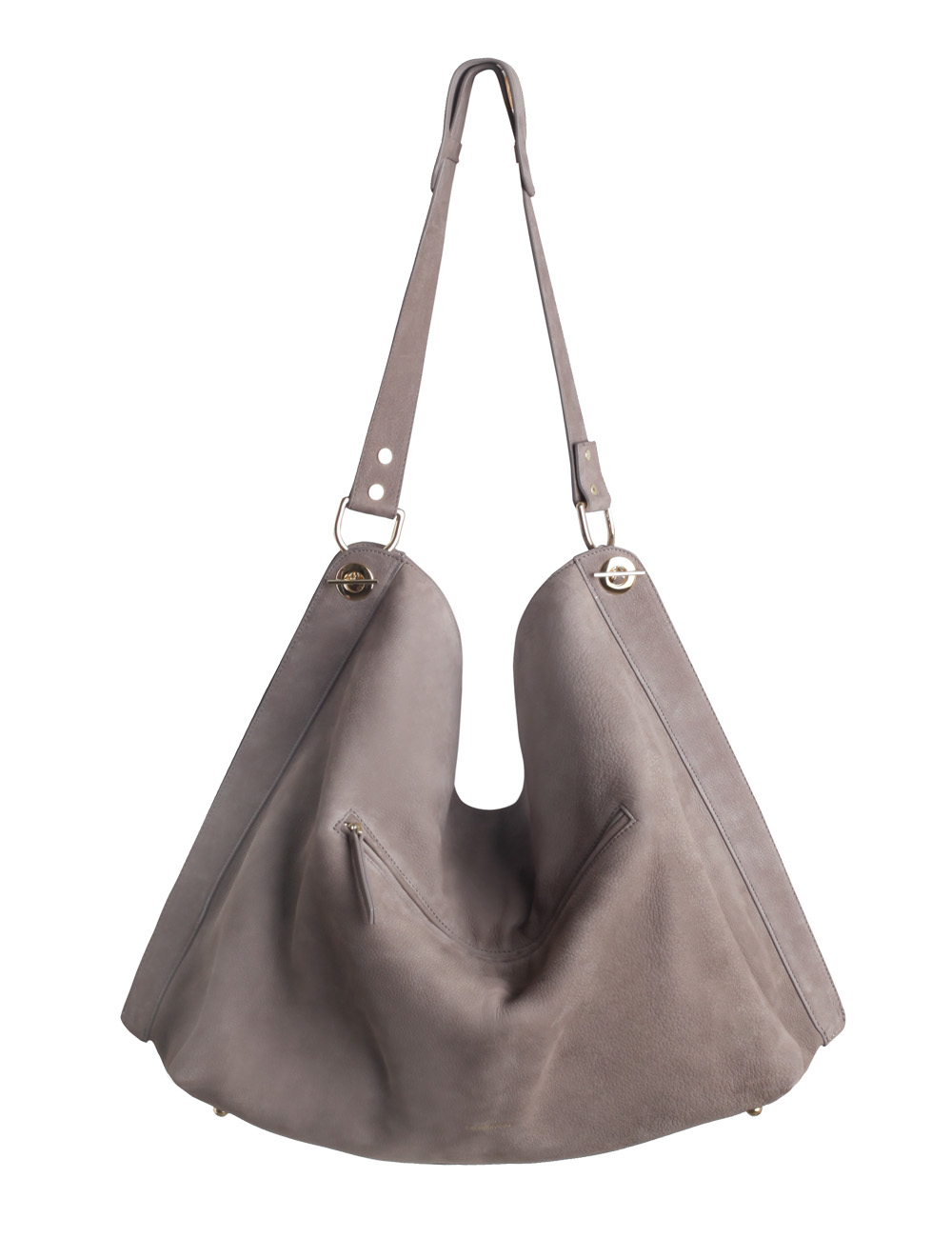 Lyst Zimmermann Slouch Weekender Suede Shoulder Bag In Gray Gallery