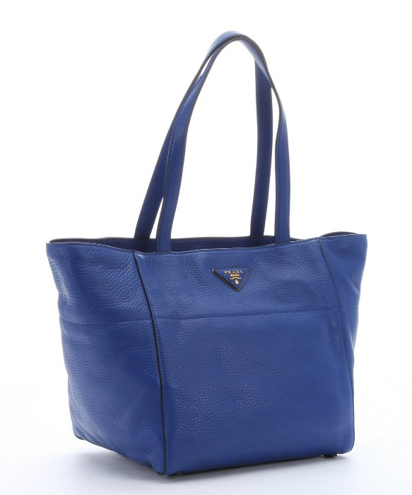 Prada Royal Blue Calfskin Tote Bag in Blue | Lyst  