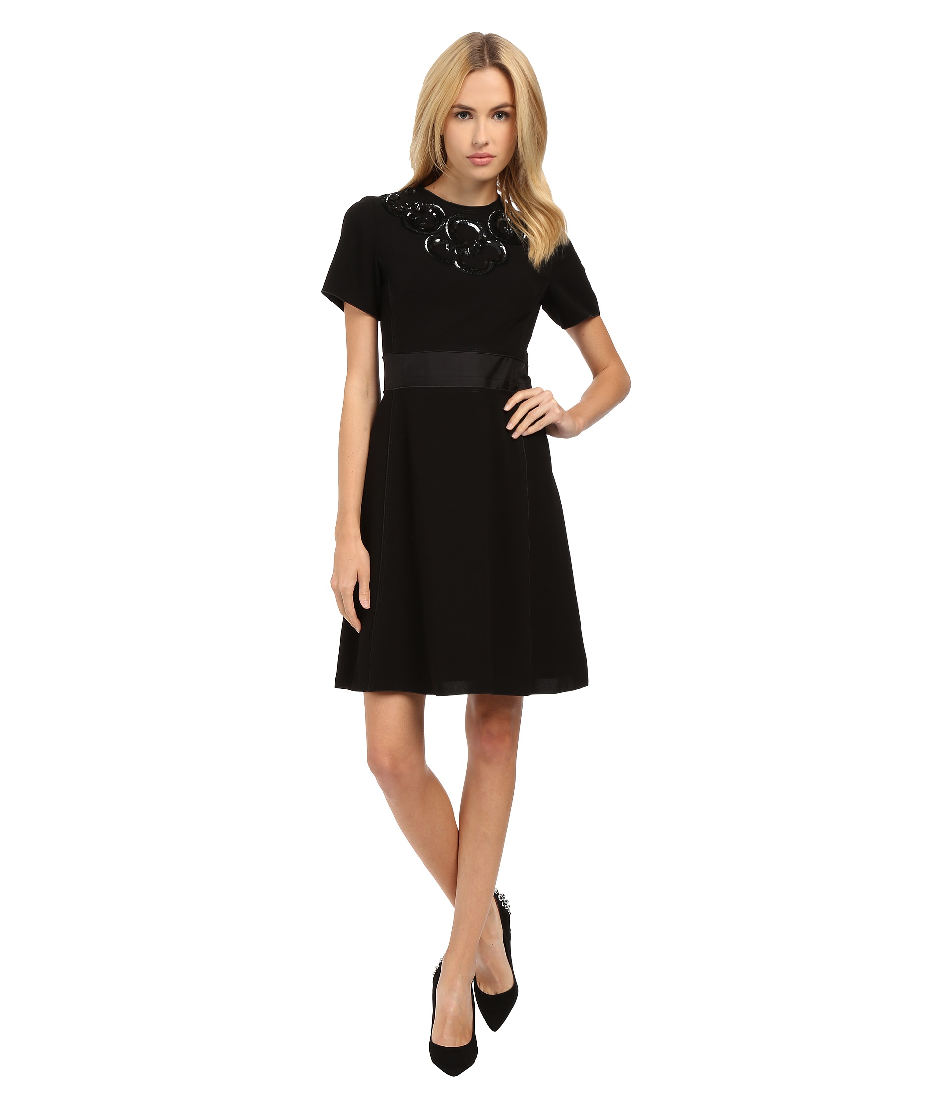 Lyst Marc By Jacobs Lightweight Crepe Katia Dress In Black Gallery